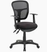 Chair Cobalt Jet Mesh With Arms