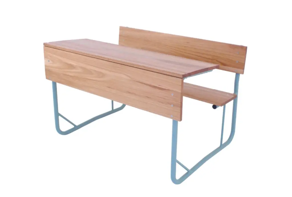 Primary Double Combination Desk - Steel Main Frame Saligna Panels 1000x400x650mmH