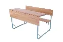 Primary Double Combination Desk - Steel Main Frame Saligna Panels 1000x400x650mmH