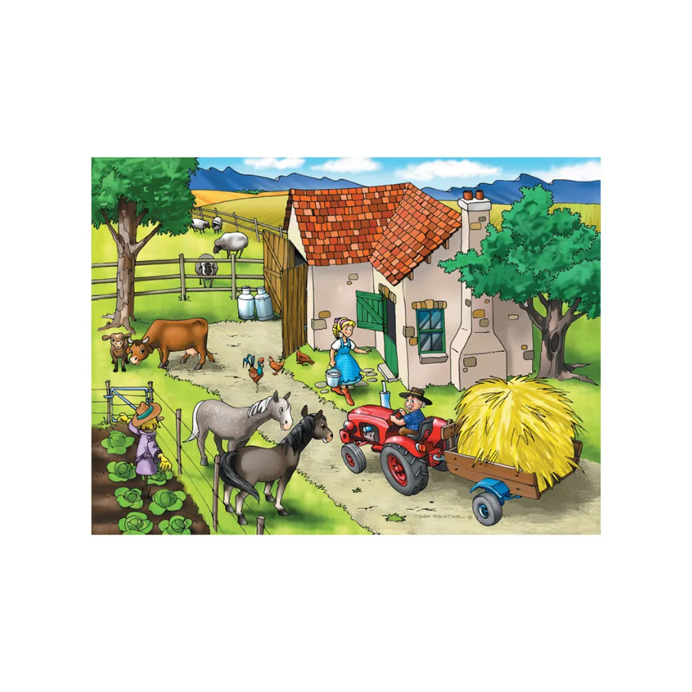 Puzzle 36pc Farm Animals