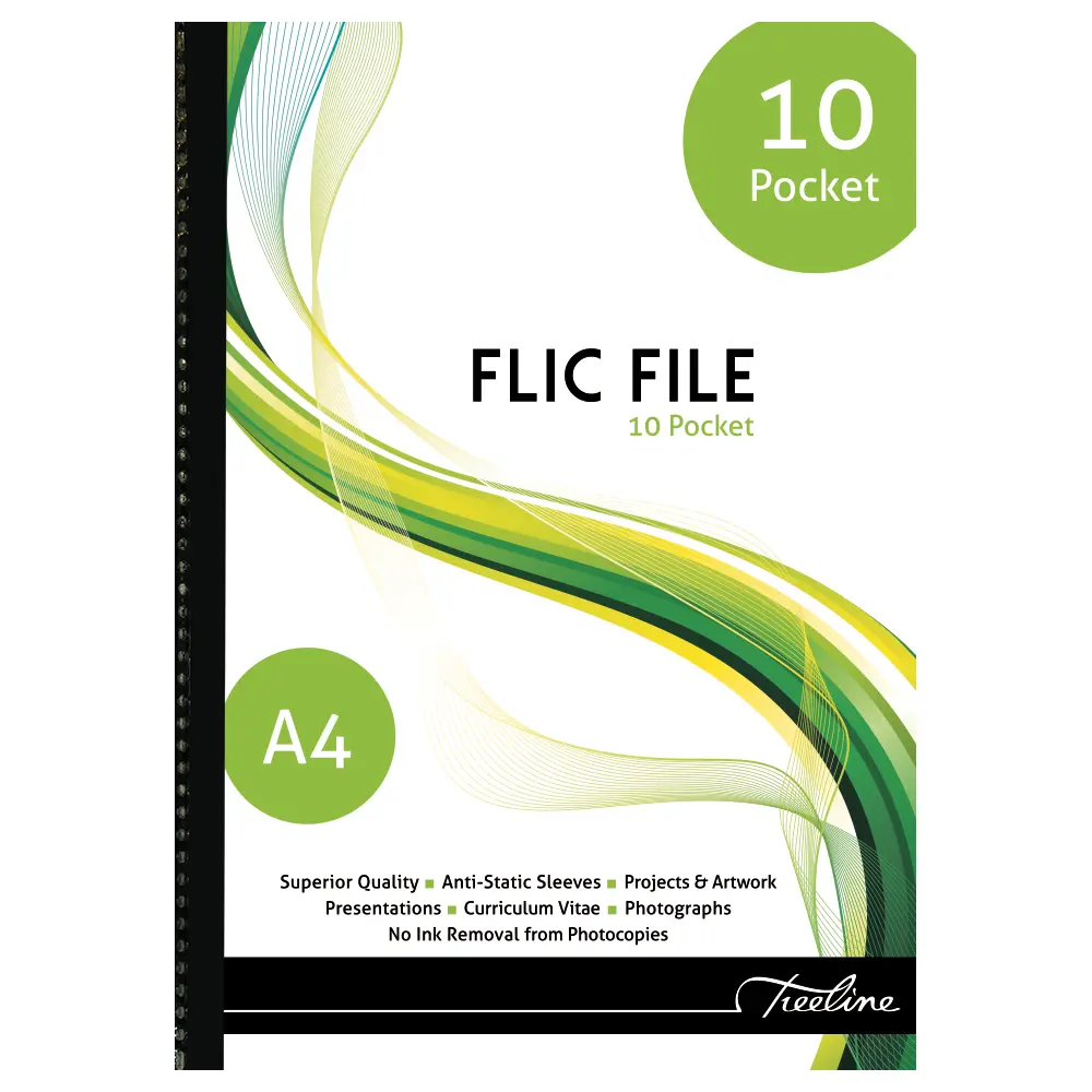 File Flic A4 10 Pocket Treeline