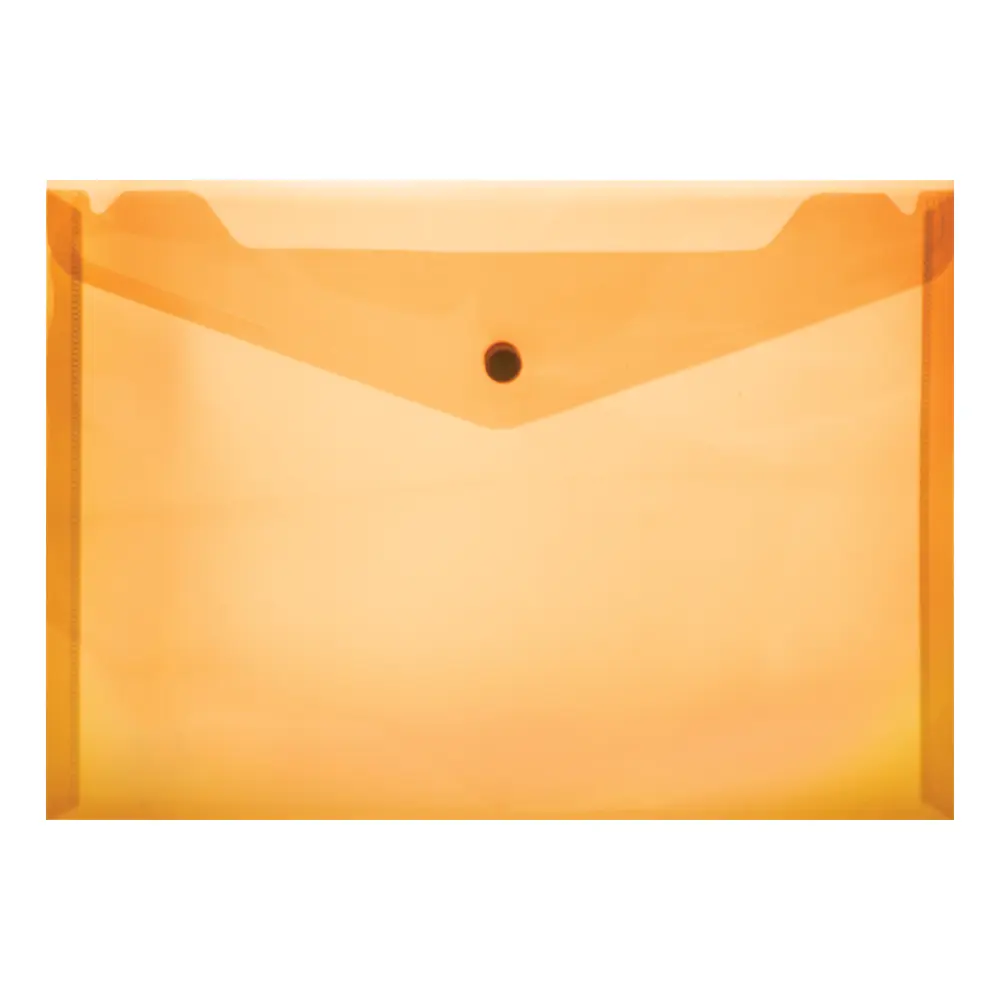 Folder Carry Plastic A4 Orange Button Treeline