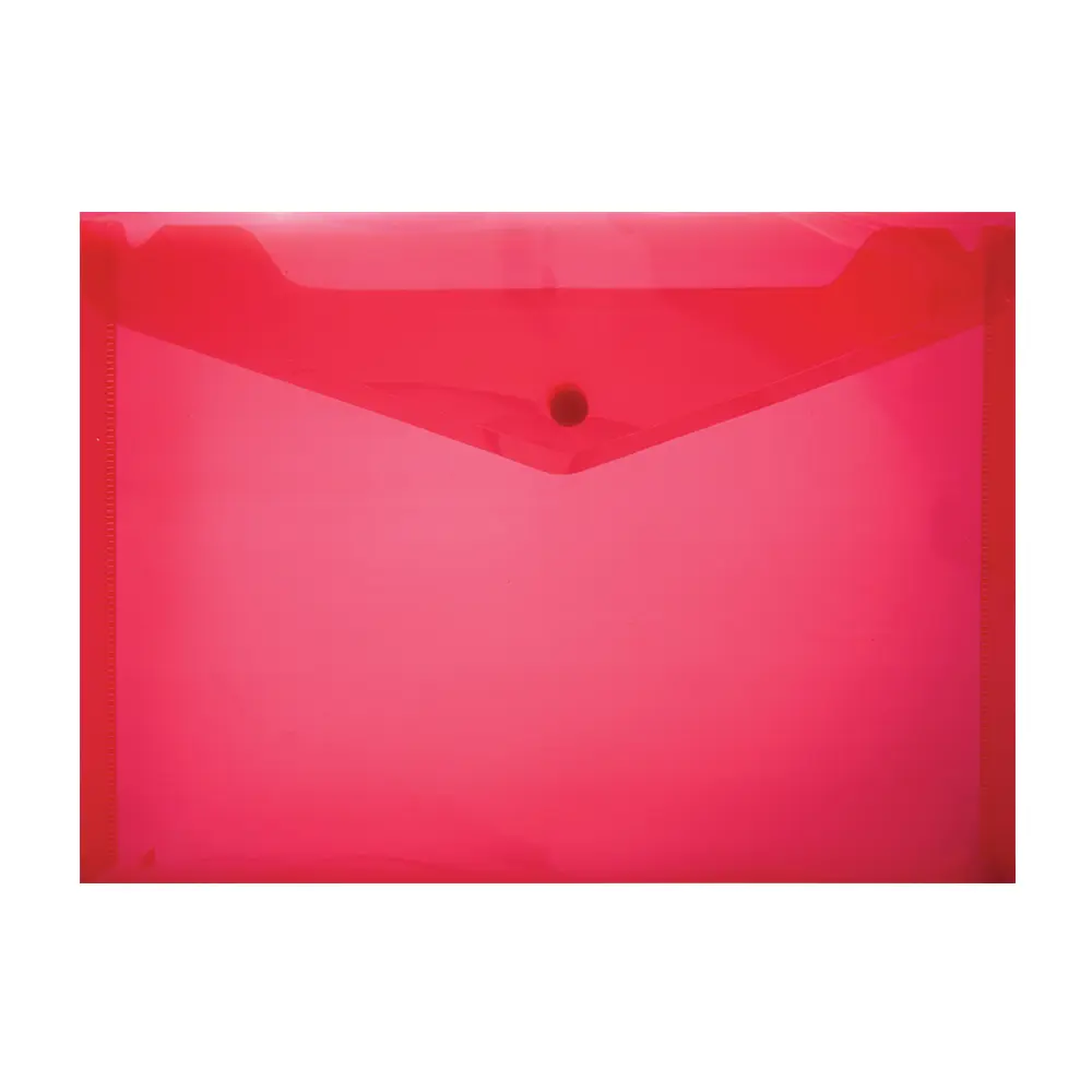 Folder Carry Plastic A4 Red Button Treeline