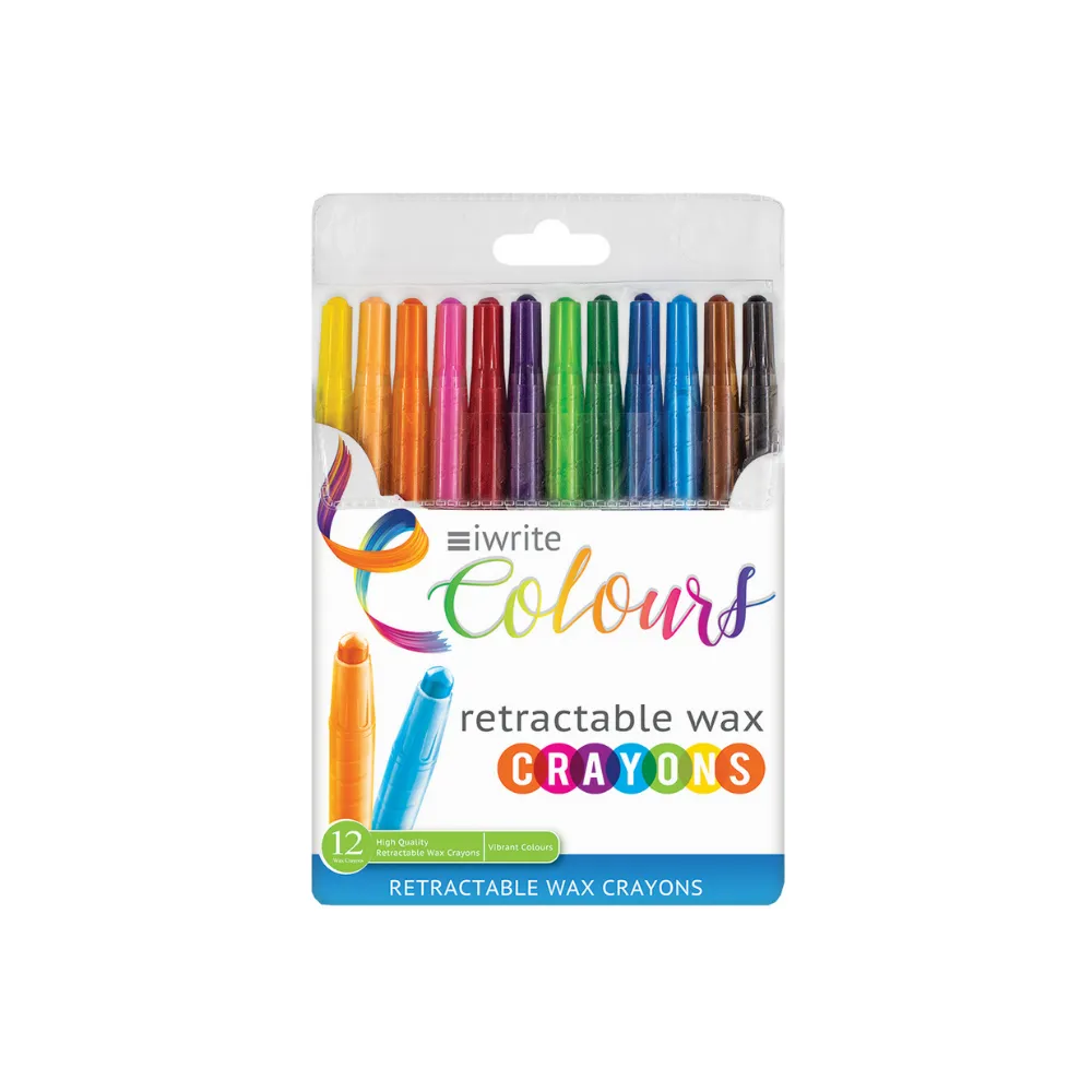 Wax Crayons Retractable iwrite 12`s