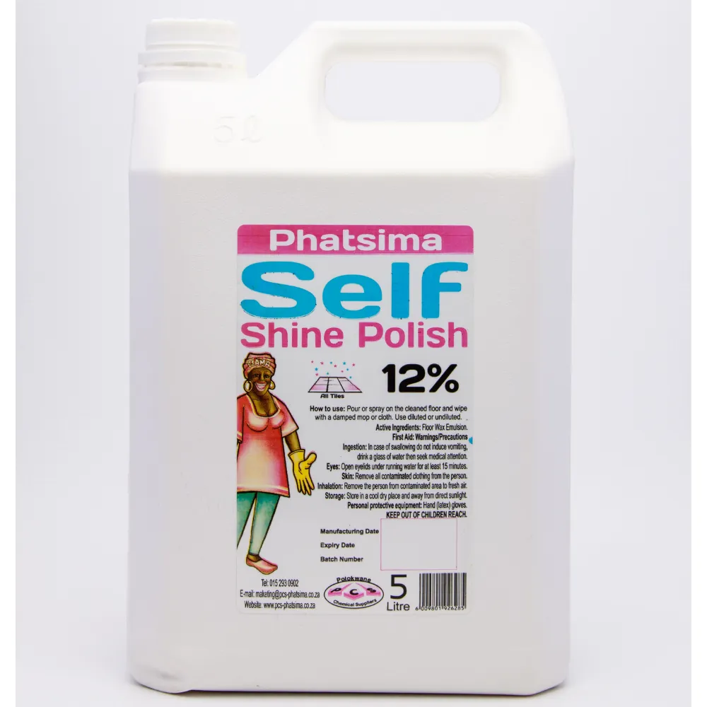 Phatsima Floor Polish 5kg Self Shine 12%