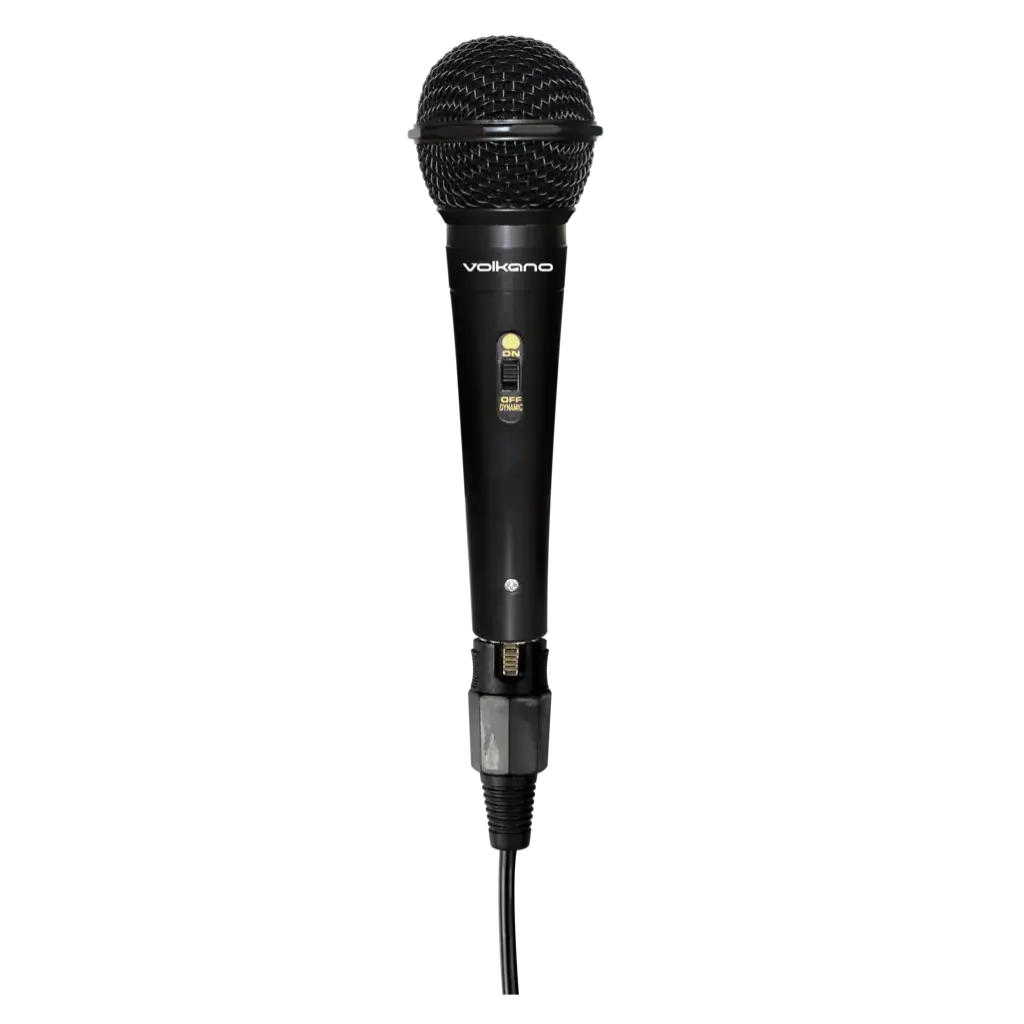 Volkano Ace series metal wired dynamic vocal microphone – black