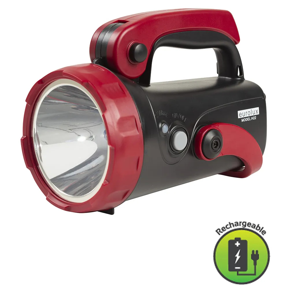 Rechargeable Torch LED 5w Black/Red