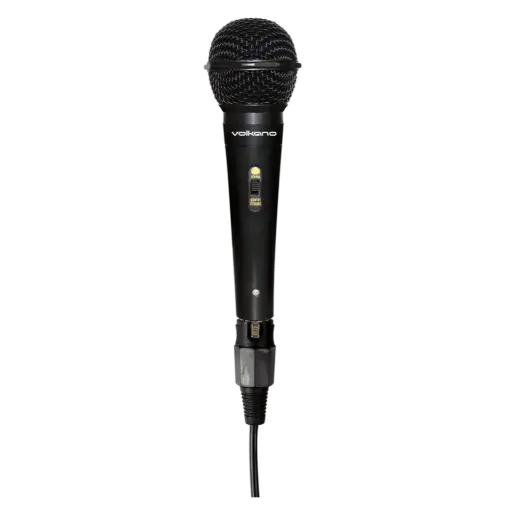 Volkano Ace series metal wired dynamic vocal microphone – black