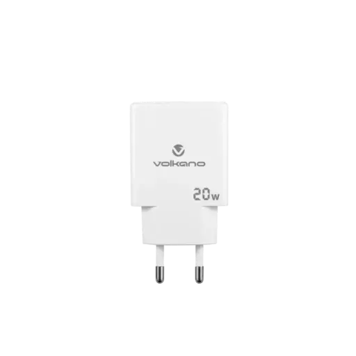 Volkano Mighty Series 20W Dual USB-A & USB-C GaN Wall Charger
