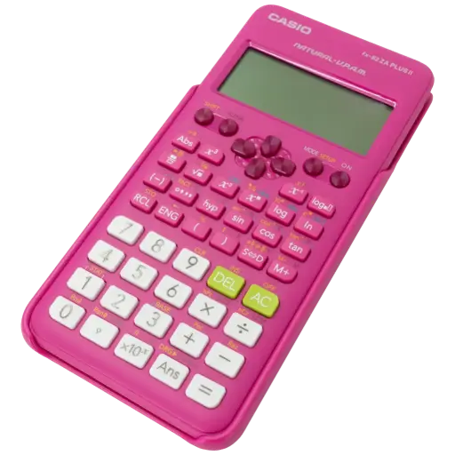 Casio FX-82 ZA Plus II Calculator - Pink