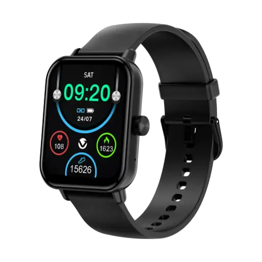 Volkano Chroma Series Smartwatch with black strap 